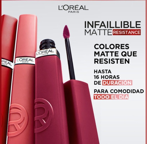 LIPGLOSS LOREAL INFALLIBLE MATTE RESISTANCE